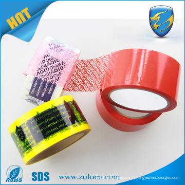 tamper resistent security PET packing tape suppliers in China